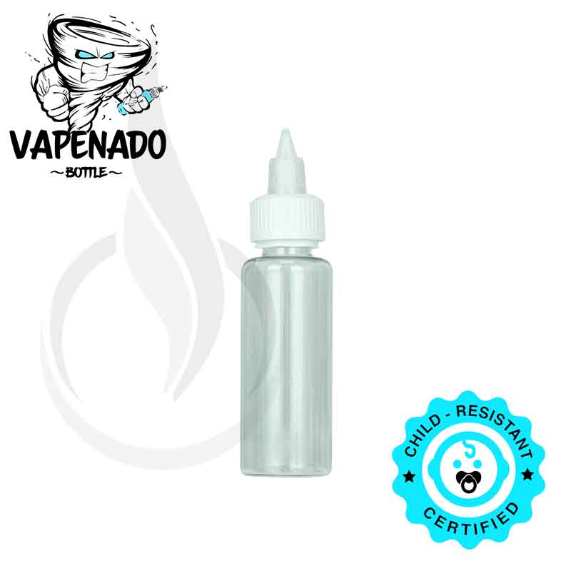 VAPENADO 60ml Bottle with White/Clear Cap(1100/cs)